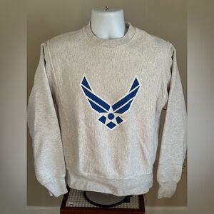 USAF United States Air Force Logo Champion Reverse Weave Crewneck Sweatshirt 
Sm